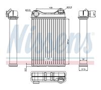 NISSENS Intercambiador de Calor Calefacción para Fiat Punto Van 1.2 60 1.9 D