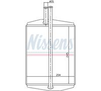Nissens Radiador de calefacción 71748 para Ford Fiesta, Puma, Ka, Courier, StreetKa y Mazda 121