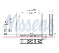 Calefactor Aletas refrigeración soldadas 73342 NISSENS para RENAULT LAGUNA III
