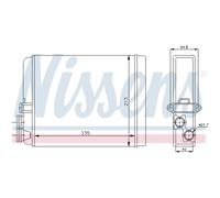 NISSENS Intercambiador De Calor Radiador Compatible Para Volvo V70 II 2.4 S60 I