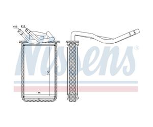NISSENS Intercambiador De Calor Radiador Para Ford Transit Kasten 2.0 Di 2.4