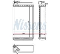 NISSENS Intercambiador De Calor Radiador Para Opel Omega A 2.0i 2.6i Senator B