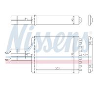 NISSENS Intercambiador De Calor Radiador Para Opel Vectra B 1.6I 16V 1.8I