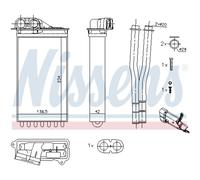 NISSENS Intercambiador De Calor Radiador Para Toyota Aygo 1.0 Peugeot 107 C1