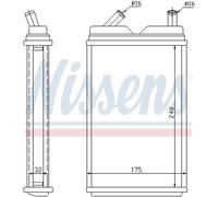 NISSENS Intercambiador De Calor Radiador Para Volvo 940 II Kombi 2.3Ti 2.0 Turbo