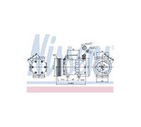 NISSENS Kompressor, Klimaanlage 89064
