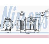 NISSENS Kompressor, Klimaanlage 89074