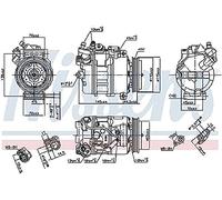 NISSENS Kompressor, Klimaanlage 89417