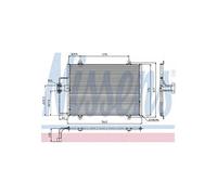 NISSENS Kondensator, Klimaanlage 94246