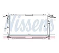 NISSENS Kühler, Motorkühlung 61654