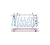 NISSENS Kühler, Motorkühlung 62241A