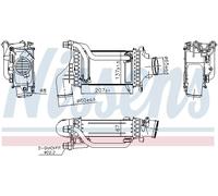 NISSENS Ladeluftkühler para Mercedes GLC 250 4matic 300 E C-Klasse X253 W205