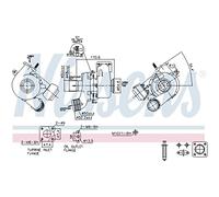 NISSENS Turbocompresor Turbocompresor de gases de escape 93491