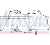 NISSENS Línea Alta Presión Aire Acond. Para VW Touran 2.0 TDI 1.4 TSI