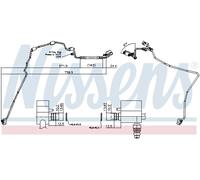 NISSENS Línea Alta Presión Climatización Para VW Golf V 1.4 16V 1.6 FSI Audi A3