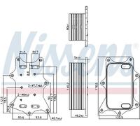 NISSENS Radiador Aceite Apto para Mercedes-Benz Clase C T-Model S205 W205
