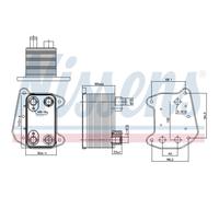 NISSENS 90832 Enfriador de aceite