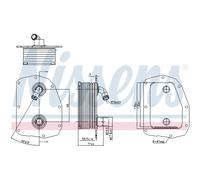 NISSENS Radiador Aceite Apto para Mercedes-Benz Sl R129 320 280 E Cabriolet