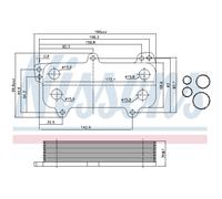 NISSENS Radiador Aceite Apto para VW Multivan V 7HM 7HN 7HF 7EF 7EM 7EN 2.5