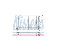 Radiador, refrigeración de motor NISSENS 65195