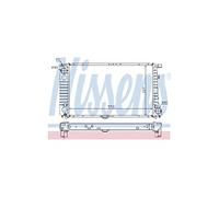 NISSENS Radiador refrigeración del motor Ancho de red 329mm Longitud de red 550mm Profundidad de red 40mm 60757A