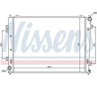 Radiador, refrigeración de motor NISSENS 66684