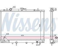 NISSENS Radiador refrigeración del motor Ancho de red 638mm Longitud de red 425mm Profundidad de red 26mm compatible con MITSUBISHI Pajero Sport I SUV K7, K9 68154