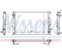 NISSENS Radiador Refrigerante Para Honda Civic X Hatchback 1.5 VTEC 1.0
