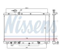 Radiador de agua Aletas refrigeración soldadas 681406 NISSENS para HONDA