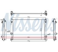 NISSENS Radiador Refrigerante Para Toyota RAV 4 V 2.5 Híbrido 2.0 Lexus ES
