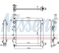 NISSENS Radiador Refrigerante Radiador De Motor Para KIA Picanto 1.2 1.0