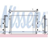 NISSENS Refrigerador baja temperatura, aire de admisiÃ³n para SMART: Fortwo, Forfour & RENAULT: Twingo (Ref: 606217)