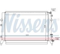 NISSENS Refrigerador baja temperatura, aire de admisión para VOLKSWAGEN: Golf Cabriolet, Eos, Golf, Jetta, Caddy, New Beetle, Passat (Ref: 65294)