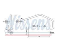 Nissens Filtro deshidratante de aire acondicionado 95447 R134a para Croma, Vectra, Signum, 9-3