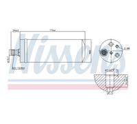 NISSENS 95489 Filtro deshidratante, aire acondicionado