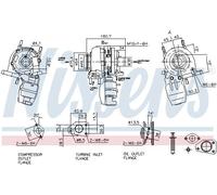 NISSENS Turbocompresor para FIAT: Punto, Aegea, Tipo, Strada, Doblo, Idea, Qubo, Fiorino & ALFA ROMEO: Mi.To & OPEL: Corsa, Meriva, Astra (Ref: 93142)
