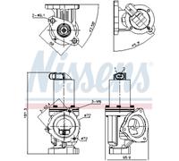 NISSENS Válvula AGR Con Juntas Compatible Para KIA Cee'D SW Pro 98167