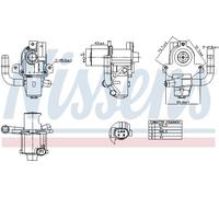 NISSENS Válvula AGR para Dacia Duster Lodgy 1.5 DCI Renault Kangoo Exprés Scénic