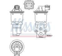 NISSENS Válvula AGR Sin Enfriador AGR Compatible Para Daewoo Matiz 98247