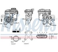 NISSENS Válvula Eléctrica Para Nissan Patrol GR V Wagon 3.0 DTi Cabstar