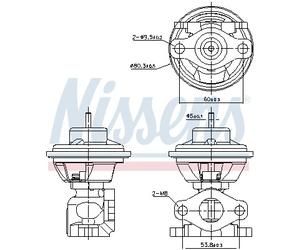 NISSENS Válvula Pneumática Para Hyundai Santa Fé I 2.0 CRDi 4x4 Trajet KIA
