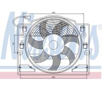 NISSENS Ventilador, refrigeración del motor para BMW: Série 3 (Ref: 85420)