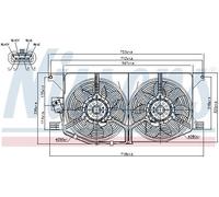 NISSENS Ventilador, refrigeración del motor para MERCEDES-BENZ: Classe ML (Ref: 85402)