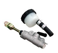 NISSIN Cilindro maestro del freno trasero Ø 12,7 mm / Distancia entre orificios para el montaje de la bomba 49 mm - Plata, plata