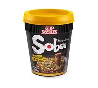 Nissin Cup Noodles Soba Cup Classic - Juego de 4 pastas instantáneas japonesas con salsa yakisoba y verduras (4 x 90 g)