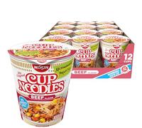 Nissin Cup O Noodles Beef, 2.25-Ounce (Pack of 12)
