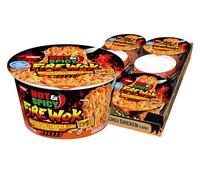 Nissin Hot & Spicy Fire Wok, pollo fundido con chile, 4.5 onzas (paquete de 6)