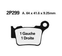 NISSIN Pastillas de freno de carretera / Metal sinterizado Off-Road - 2P-299ST
