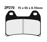 NISSIN Pastillas de freno de carretera semimetálicas - 2P-270NS