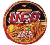 Nissin UFO, Instant Japanese Sosu Yakisoba(Pan-fried Noodles), 4.5oz(129g) x 6pcs (For 6 servings)[Japan Import]